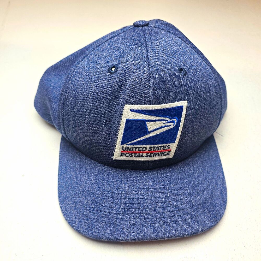 United States Postal Service USPS Blue Snapback Hat Cap, One Size Unisex